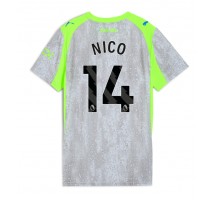 Manchester City Nico Gonzalez #14 Koszulka Trzecia damskie 2025-26 Krótki Rękaw